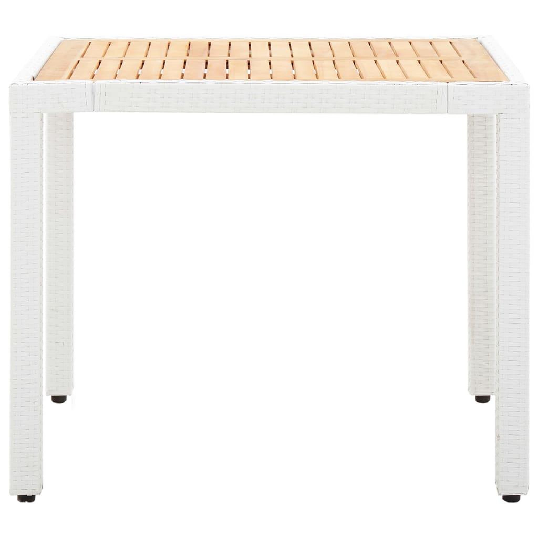 Voir la diapositive 3 : VIDAXL Salon de jardin 5 pcs resine tressee blanc