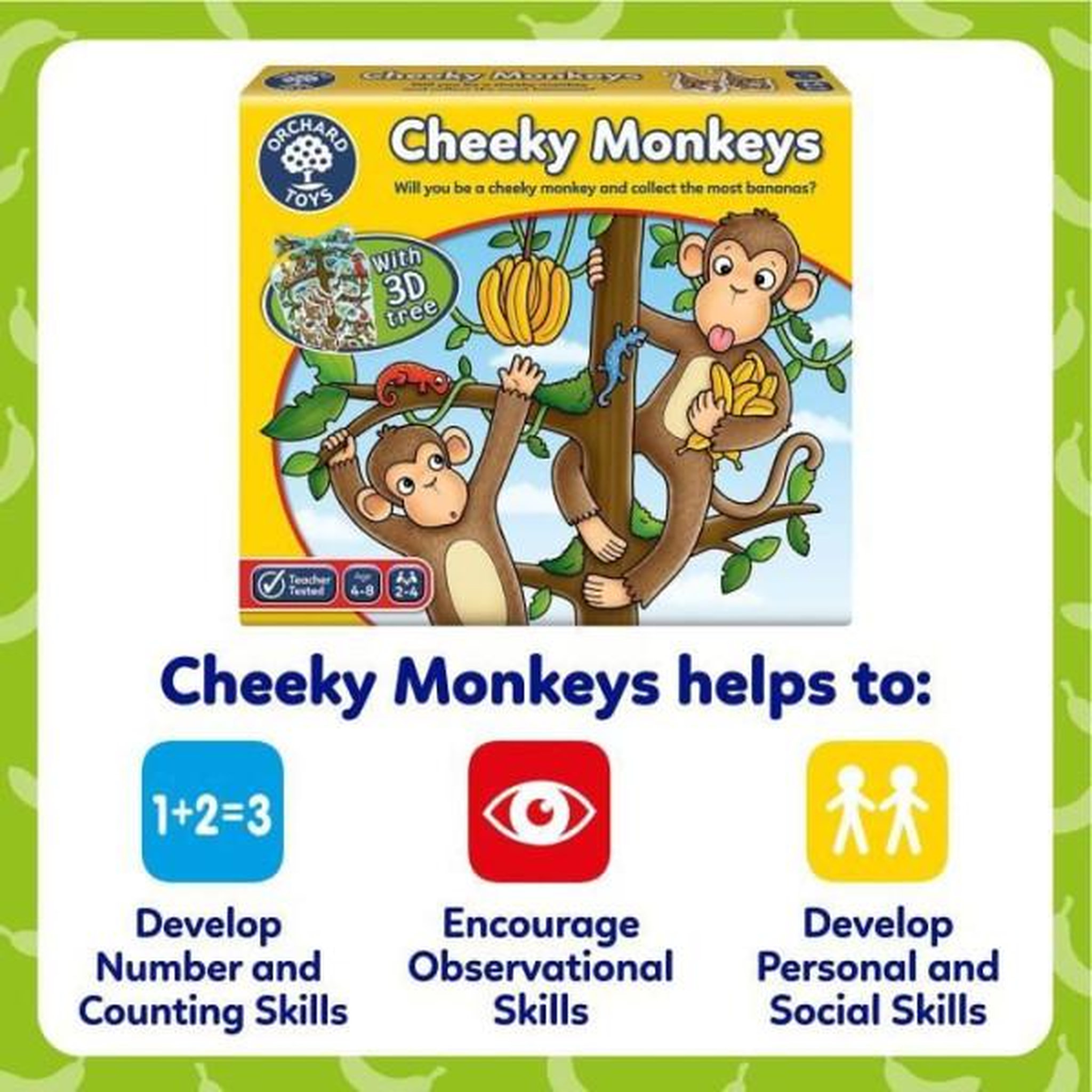 Voir la diapositive 5 : N/A Orchard toys cheeky monkeys a luck game
