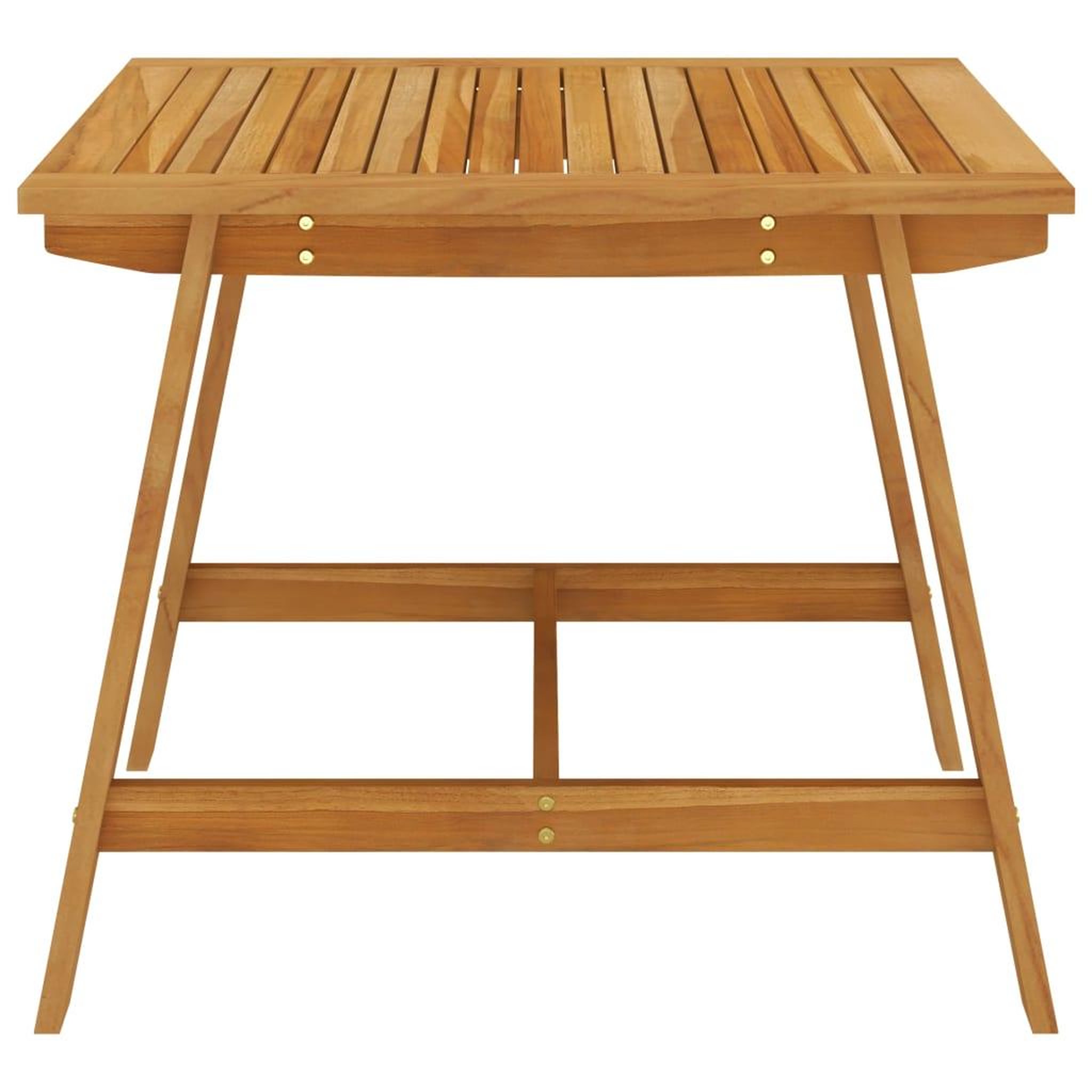 Voir la diapositive 3 : VIDAXL Table a manger de jardin 88x88x74 cm Bois d'acacia massif
