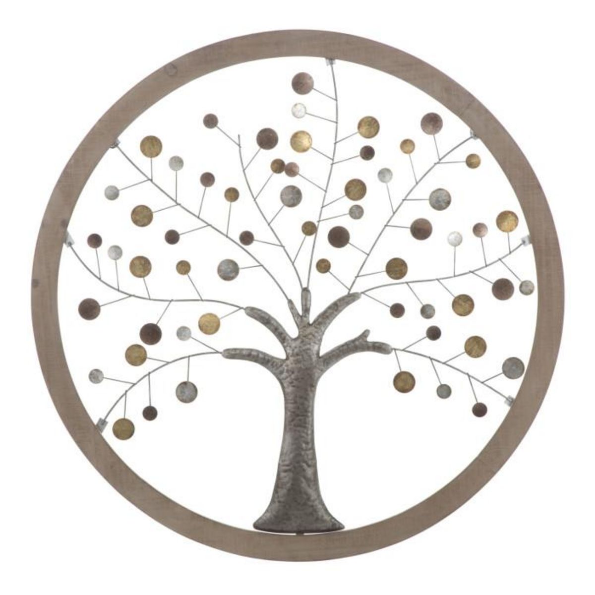 Paris Prix Déco Murale Ronde  Arbre de Vie  80cm Multicolore