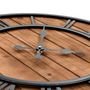 Voir la diapositive 4 : VIDAXL Horloge murale vintage a quartz Bois et metal 60 cm XXL