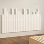 Voir la diapositive 4 : VIDAXL Tete de lit murale Blanc 146,5x3x80 cm Bois massif de pin