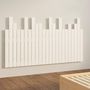 Voir la diapositive 4 : VIDAXL Tete de lit murale Blanc 146,5x3x80 cm Bois massif de pin