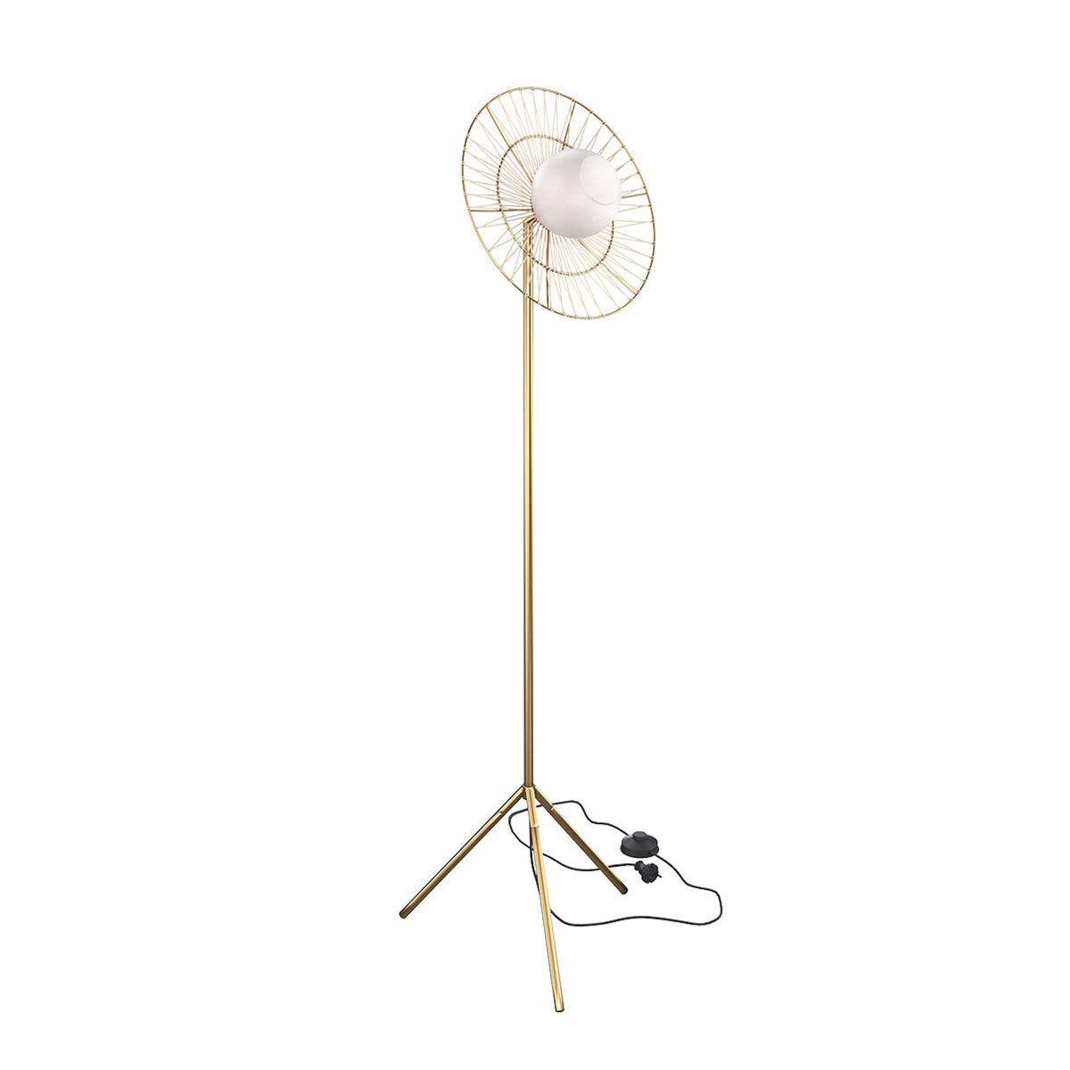 Rendez vous déco Lampadaire en métal doré 156 cm-Bandia