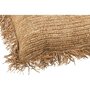 Voir la diapositive 2 : Paris Prix Coussin Déco Carré  Raphia  88x88cm Naturel
