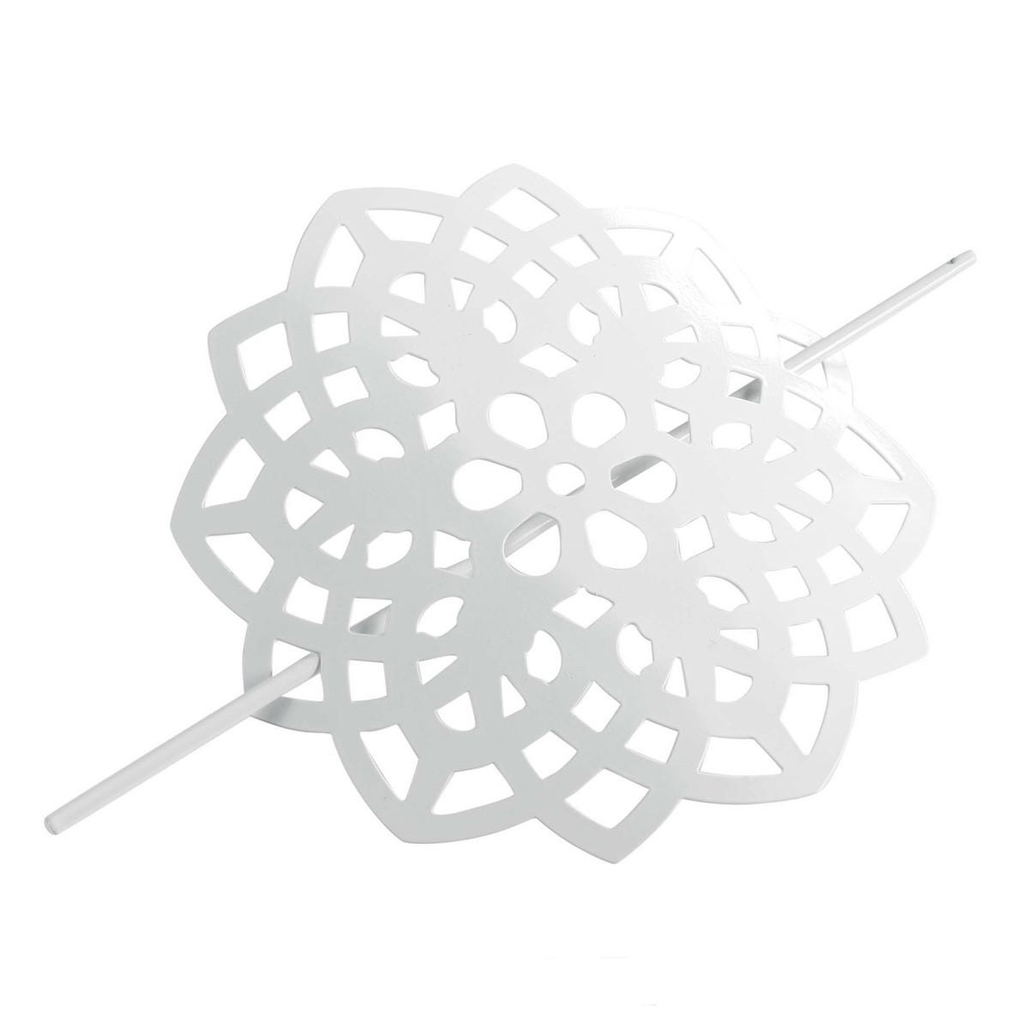 Douceur d'Intérieur Embrasse de rideau broche  rosae  17cm blanc