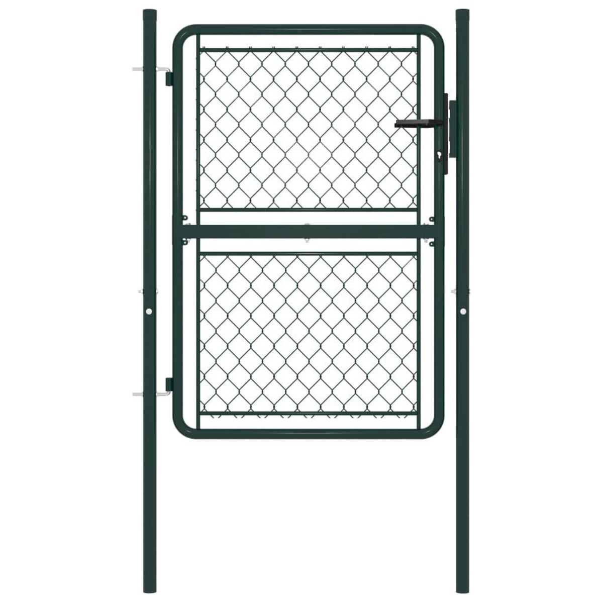 VIDAXL Portillon Acier 100 x 150 cm Vert