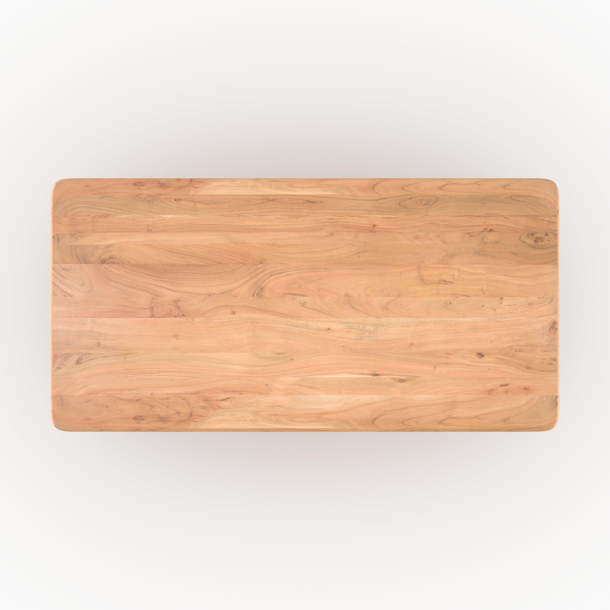 Voir la diapositive 6 : MAISON PAVANE Table rectangulaire en bois massif d'acacia 6 places-june
