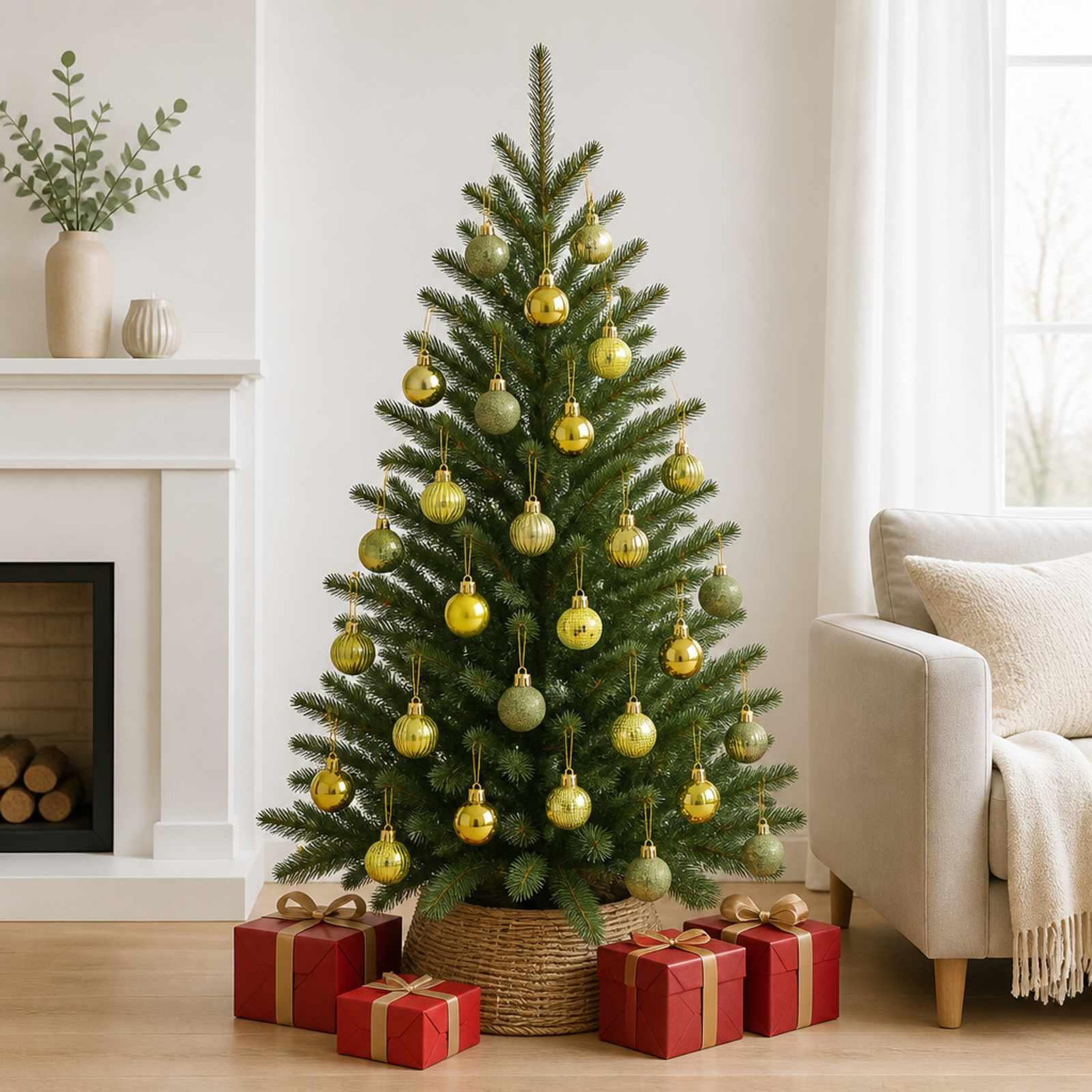 Voir la diapositive 2 : VIDAXL Ensemble de boules de Noël 150 pc Vert clair Diam. 3 cm