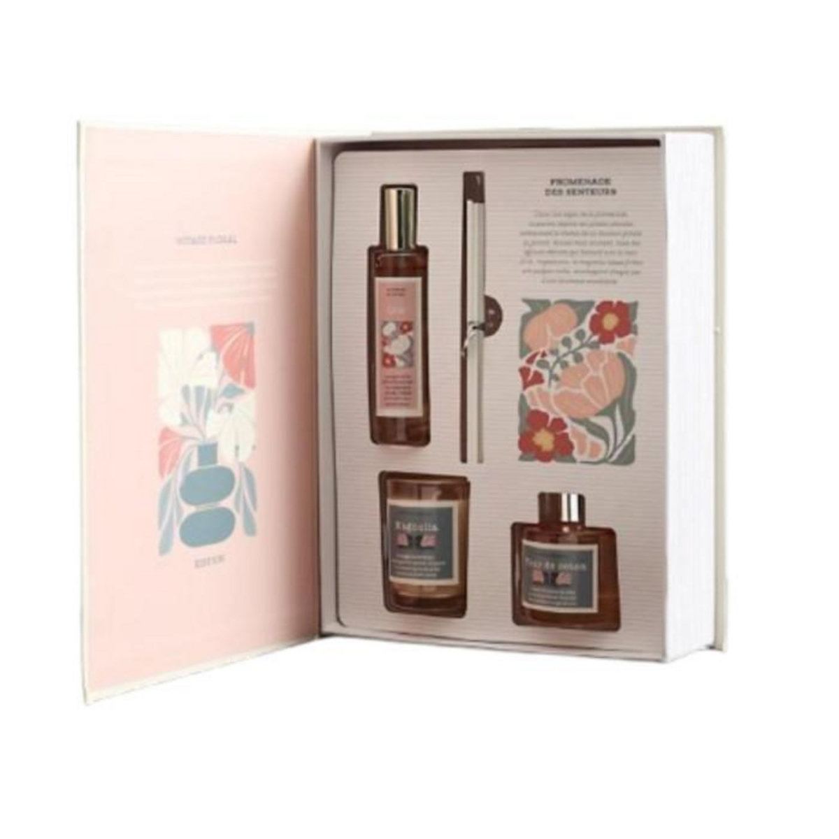 Paris Prix Coffret Senteur Parfumée  Flower  25cm Fleur de Coton