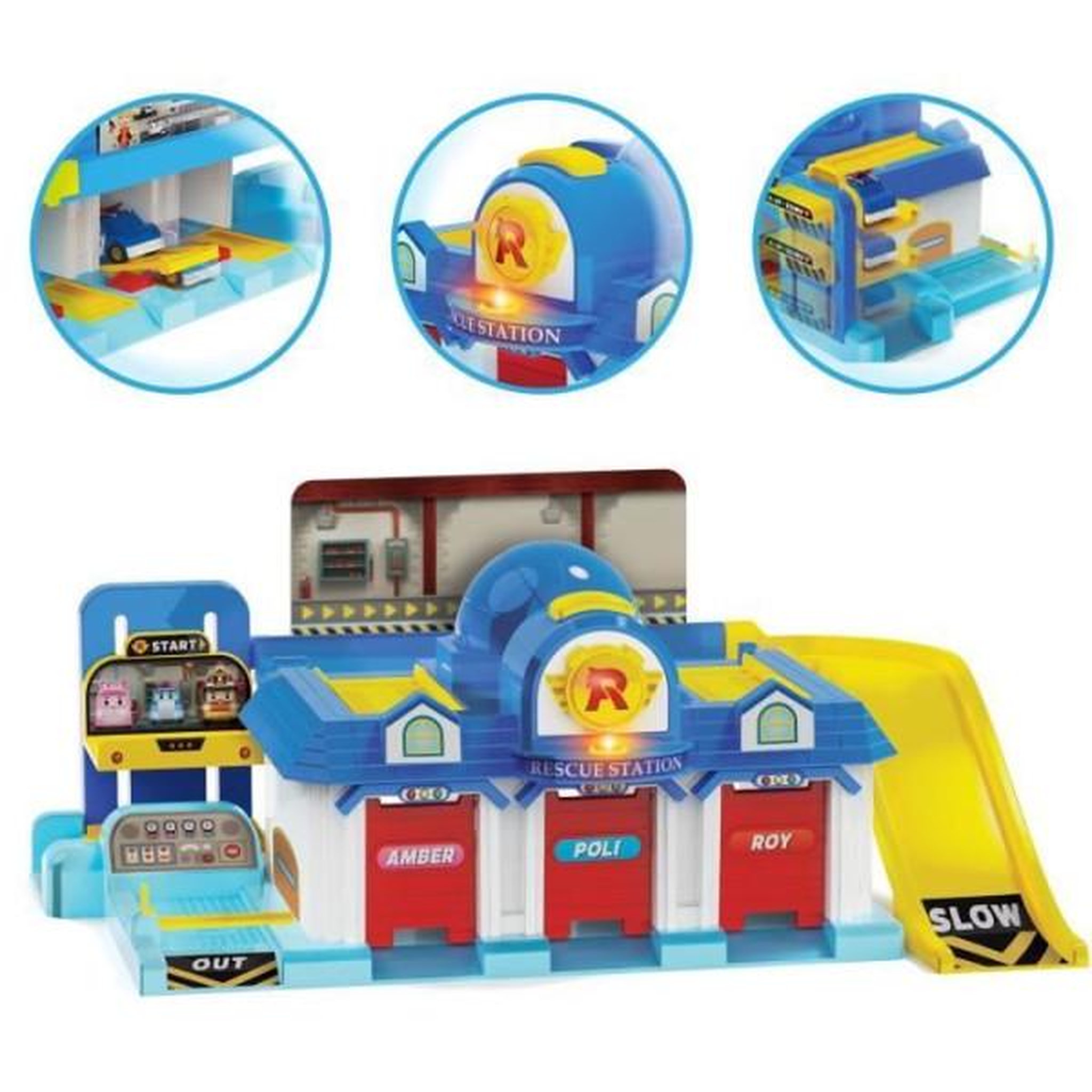 Voir la diapositive 3 : SILVERLIT Playset QG - Garage mini véhicules - SILVERLIT - 1 véhicule inclus - Des 3 ans