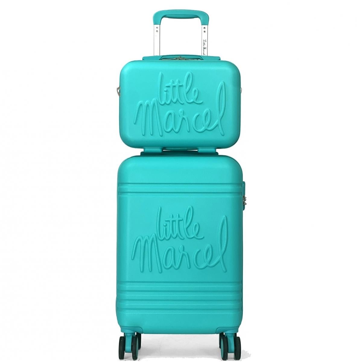 Little Marcel Lot valise cabine 55cm plus un vanity rigide