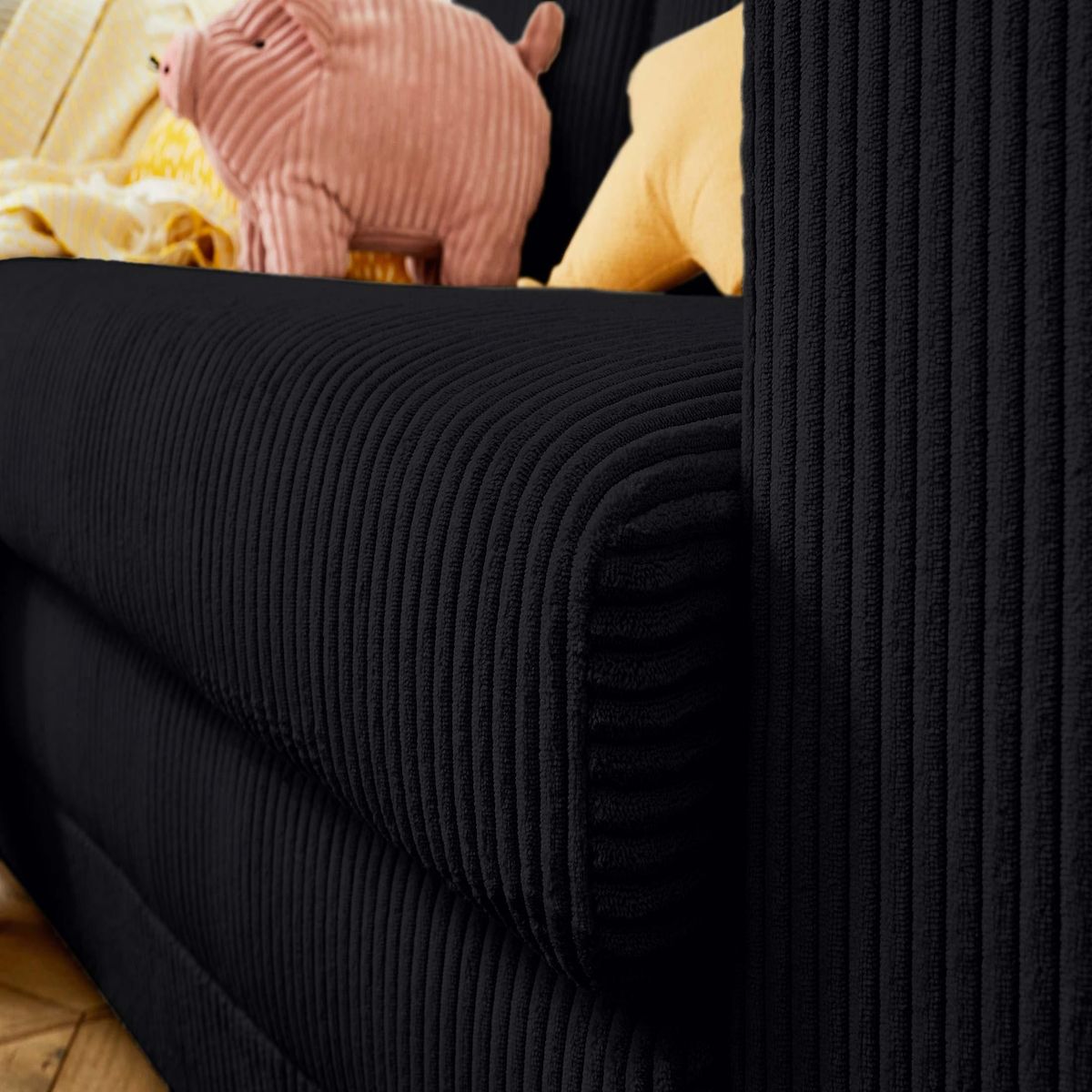 BEST MOBILIER Marilia - canapé 2 places - convertible déplimousse - en velours côtelé