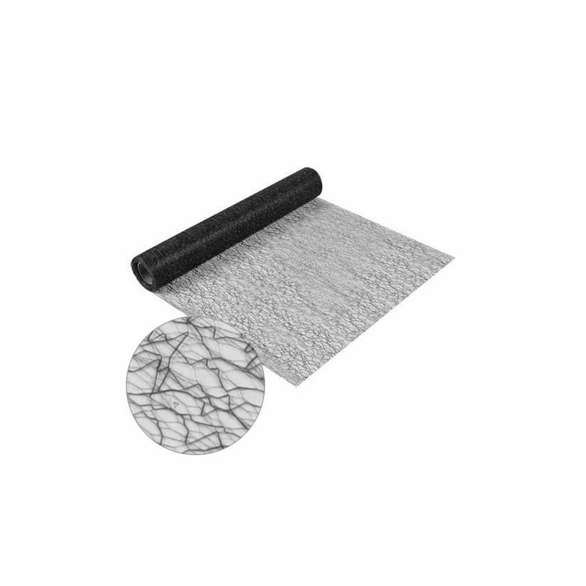 HOMEA Chemin de table jetable  effet maille  30cmx5m noir