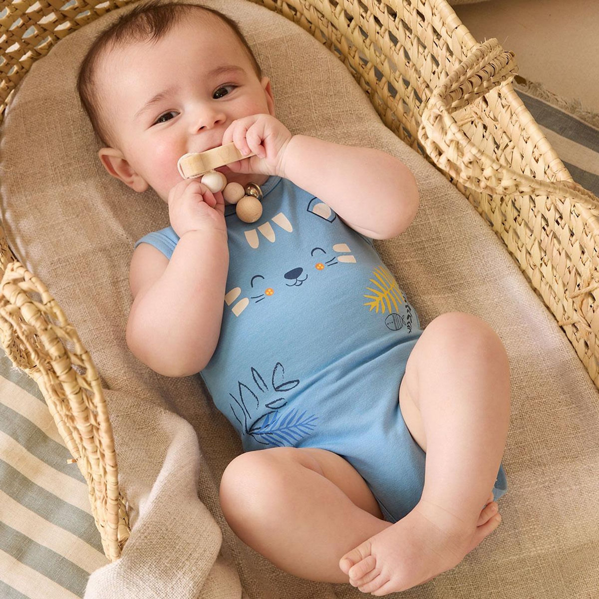 Petit Béguin Lot de 2 bodies bébé sans manches Biscarosse