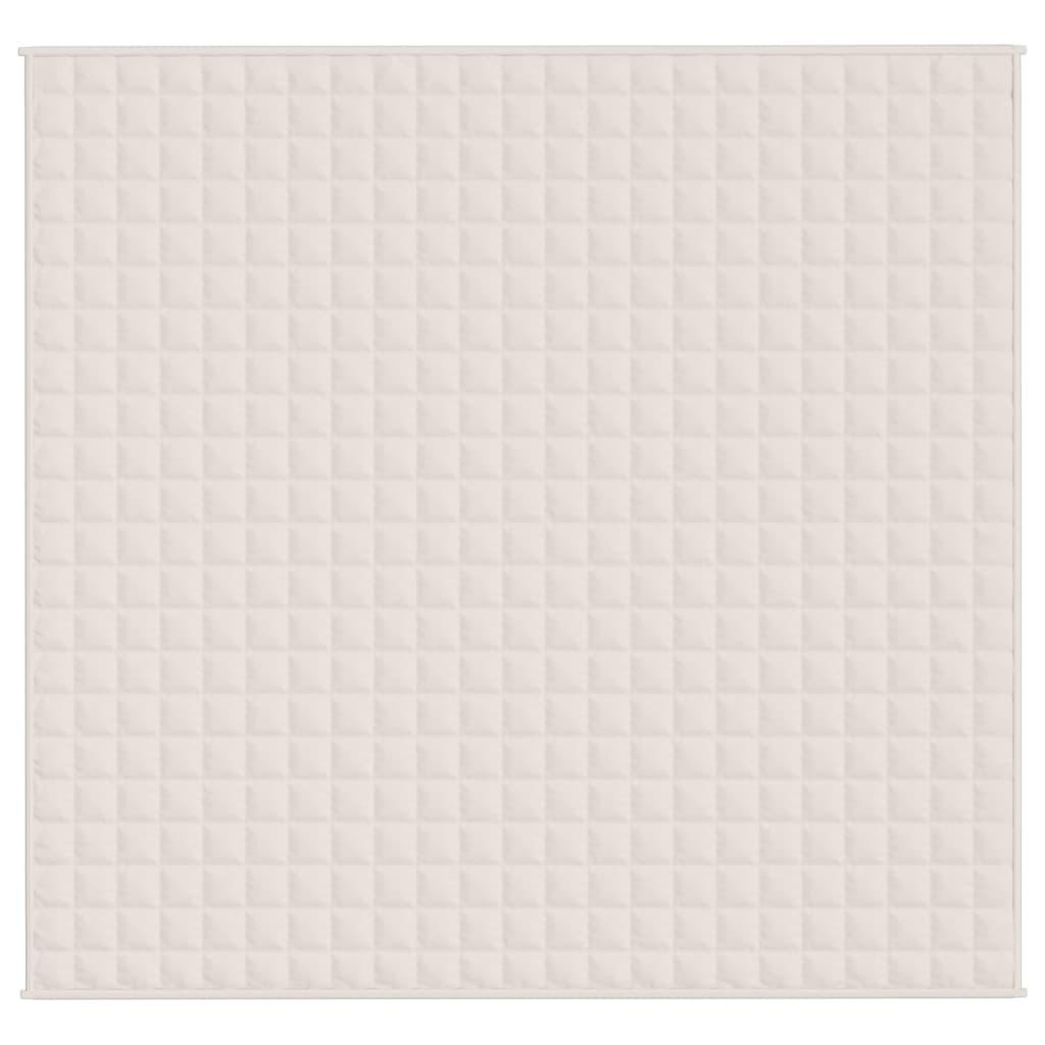 Voir la diapositive 3 : VIDAXL Couverture lestee Creme clair 220x230 cm 11 kg Tissu