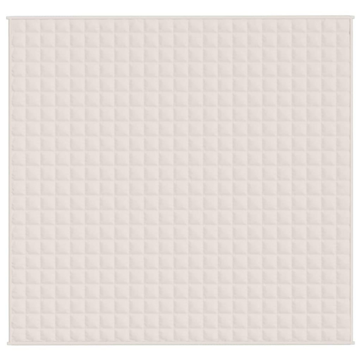 VIDAXL Couverture lestee Creme clair 220x230 cm 11 kg Tissu