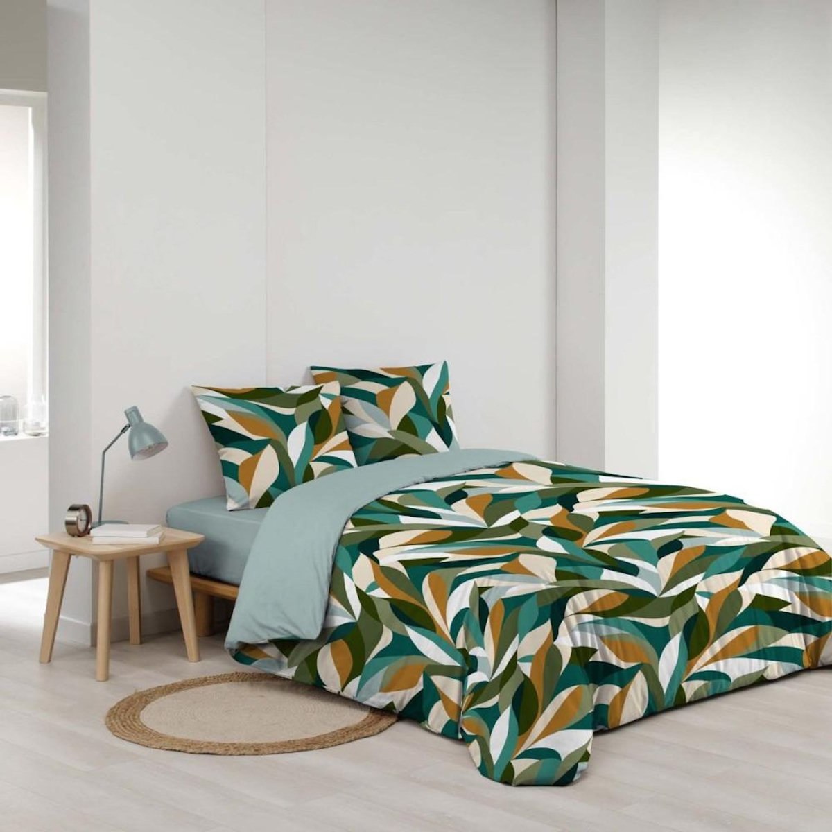 Douceur d'Intérieur Housse de couette 260x240 + 2 taies 100% coton