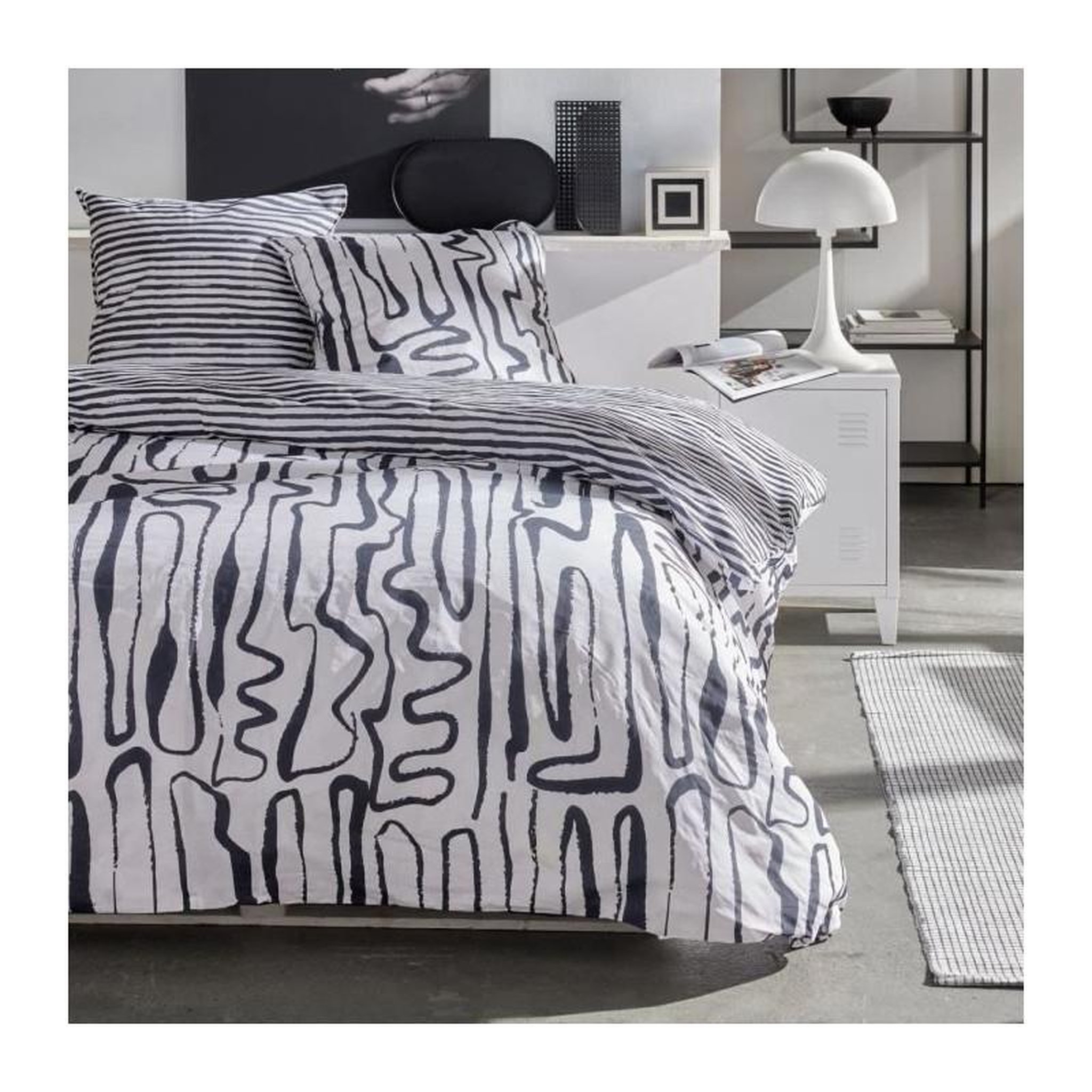 Today Parure de couette - TODAY - Sunshine 17.31 - 220x240cm - 2 personnes - Imprimée - Coton 57 fils