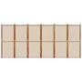 Voir la diapositive 4 : VIDAXL Cloison de separation 6 panneaux taupe 420x180 cm