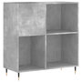 Voir la diapositive 2 : VIDAXL Armoire a disques gris beton 84,5x38x89 cm bois d'ingenierie