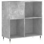 Voir la diapositive 2 : VIDAXL Armoire a disques gris beton 84,5x38x89 cm bois d'ingenierie