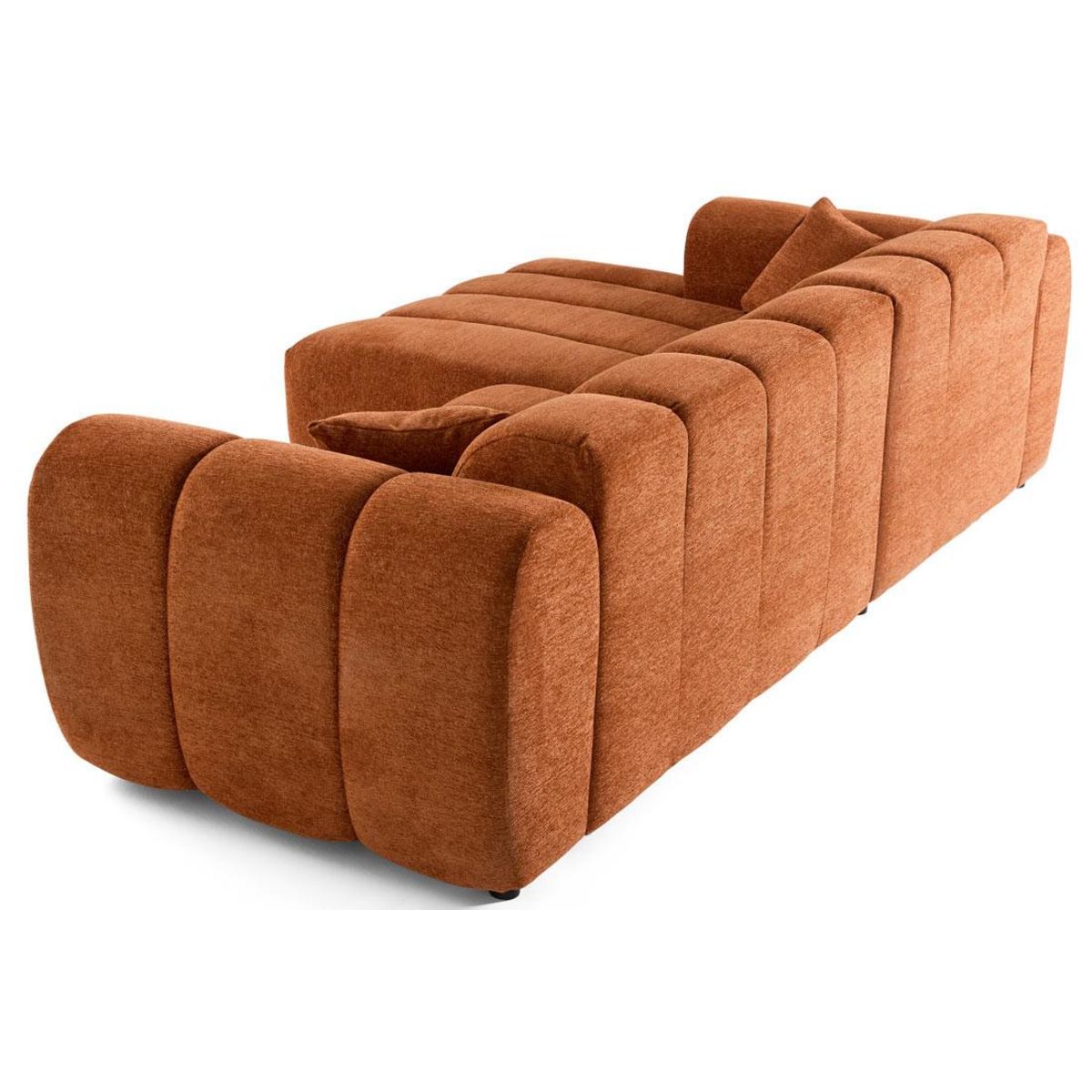 LISA DESIGN Curtis - canapé d'angle gauche 4 places en tissu texturé