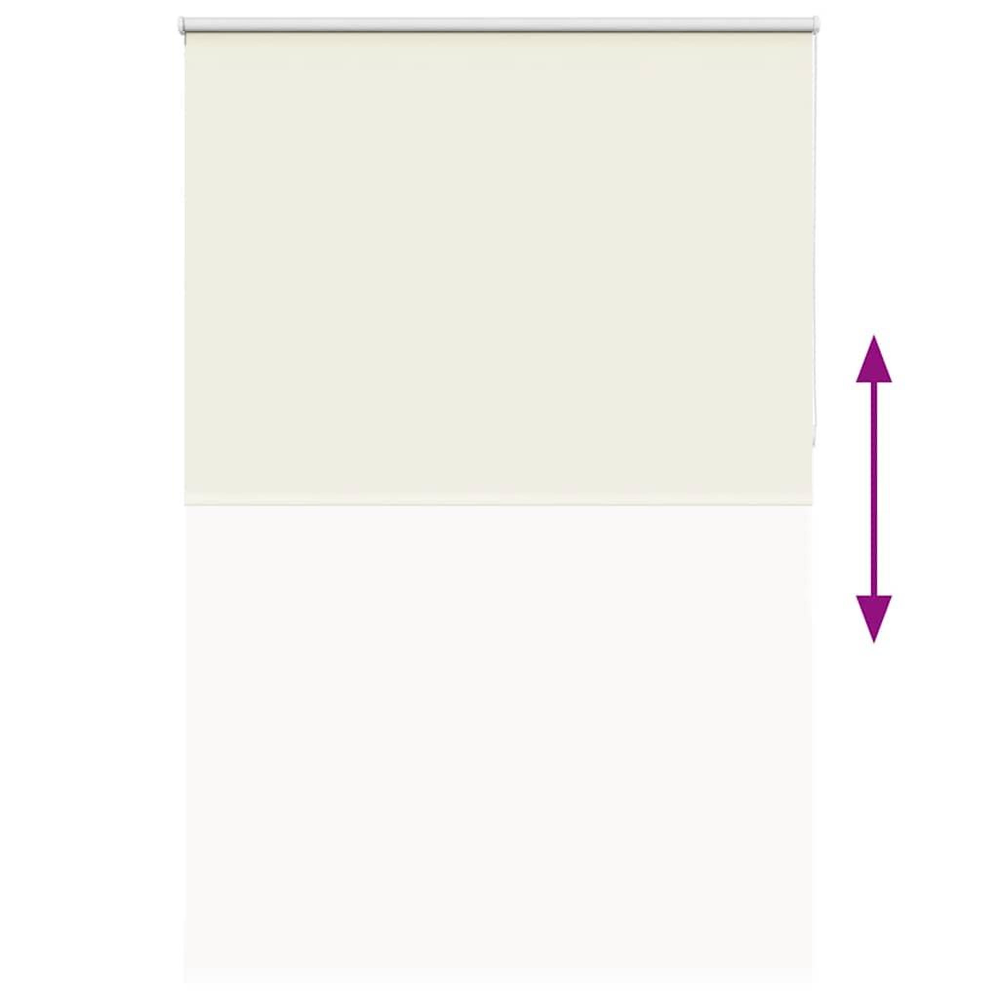 Voir la diapositive 5 : VIDAXL Store enrouleur occultant blanc casse 165x230 cm largeur tissu