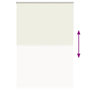 Voir la diapositive 5 : VIDAXL Store enrouleur occultant blanc casse 165x230 cm largeur tissu