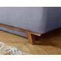 Voir la diapositive 4 : BEST MOBILIER Cristal - canapé 3 places - convertible avec coffre et pouf - en velours texturé