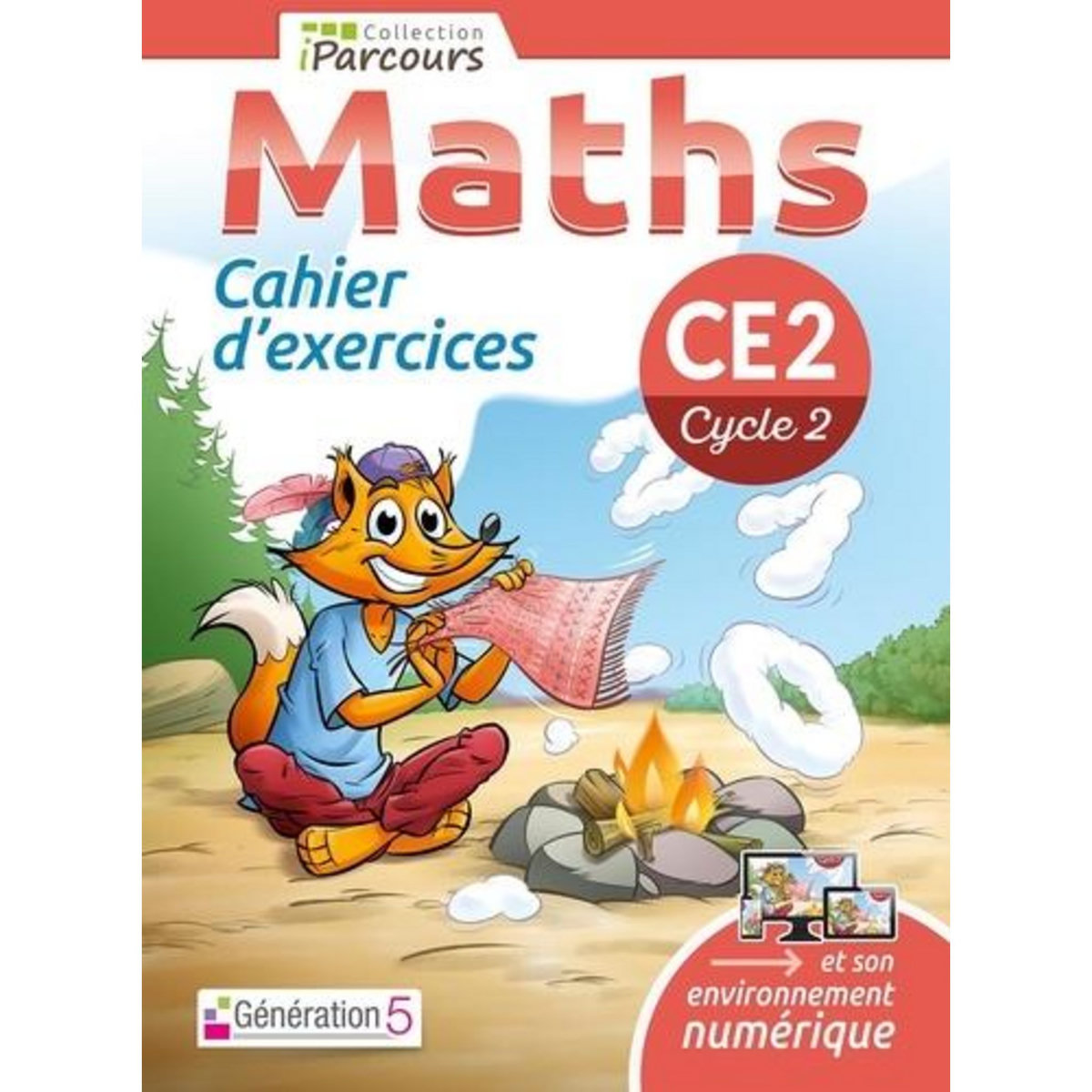 MATHS CE2 IPARCOURS. CAHIER D'EXERCICES, EDITION 2018, Hache Katia