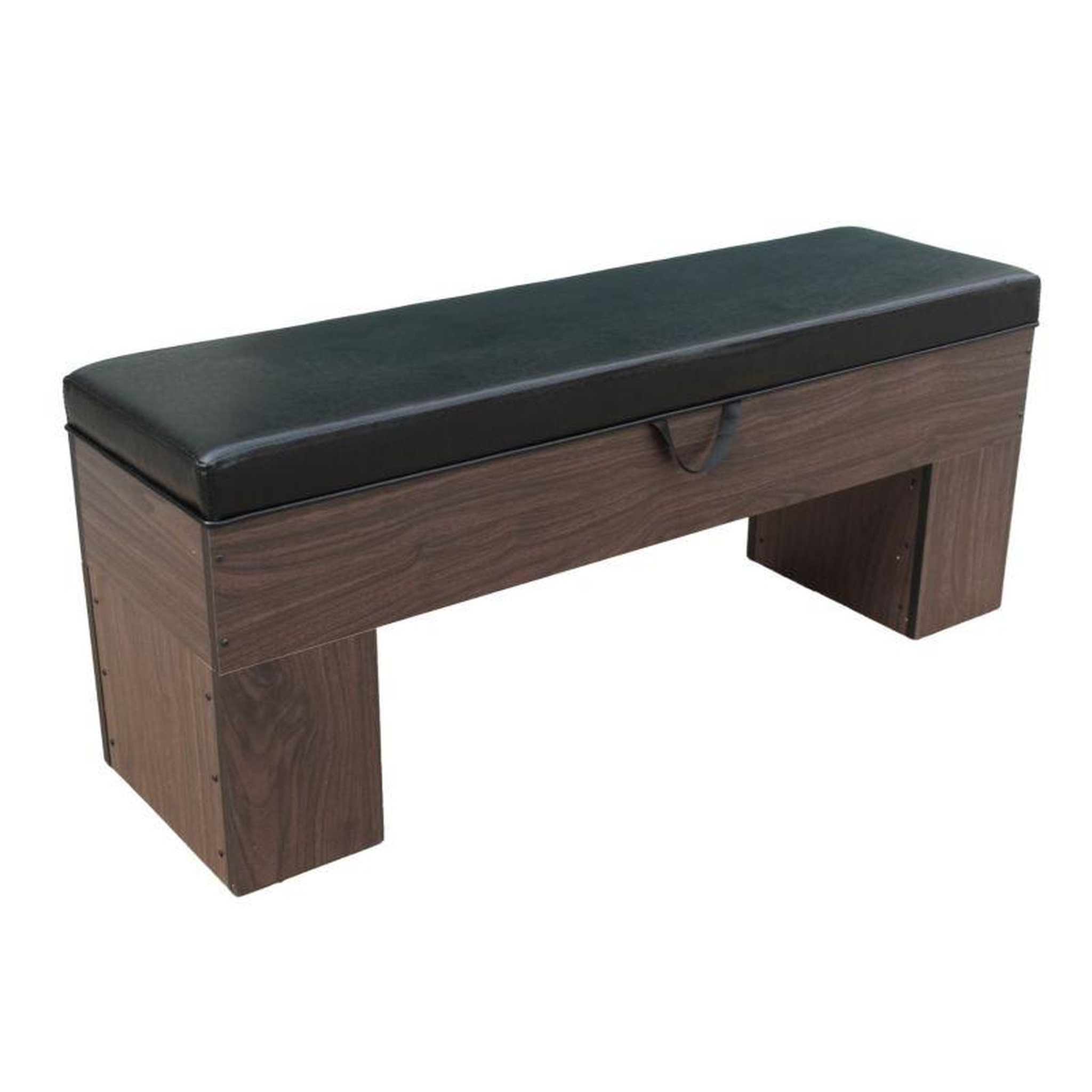 Voir la diapositive 1 : SOKKER Banc Bois avec rangement 113 x 32 cm avec coussin - Deluxe