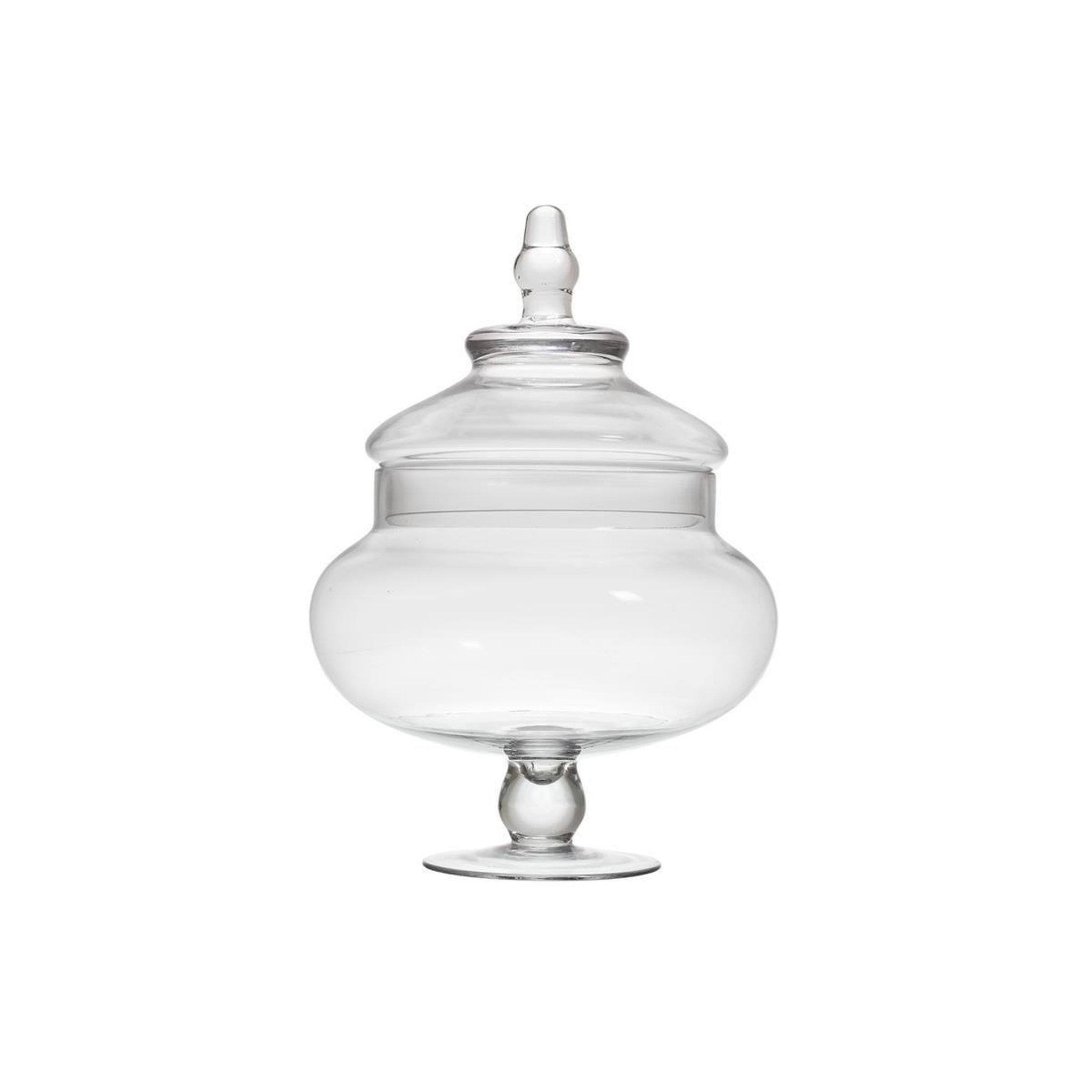 The Home Deco Factory Bonbonnière sur pied  sucrerie  29cm transparent
