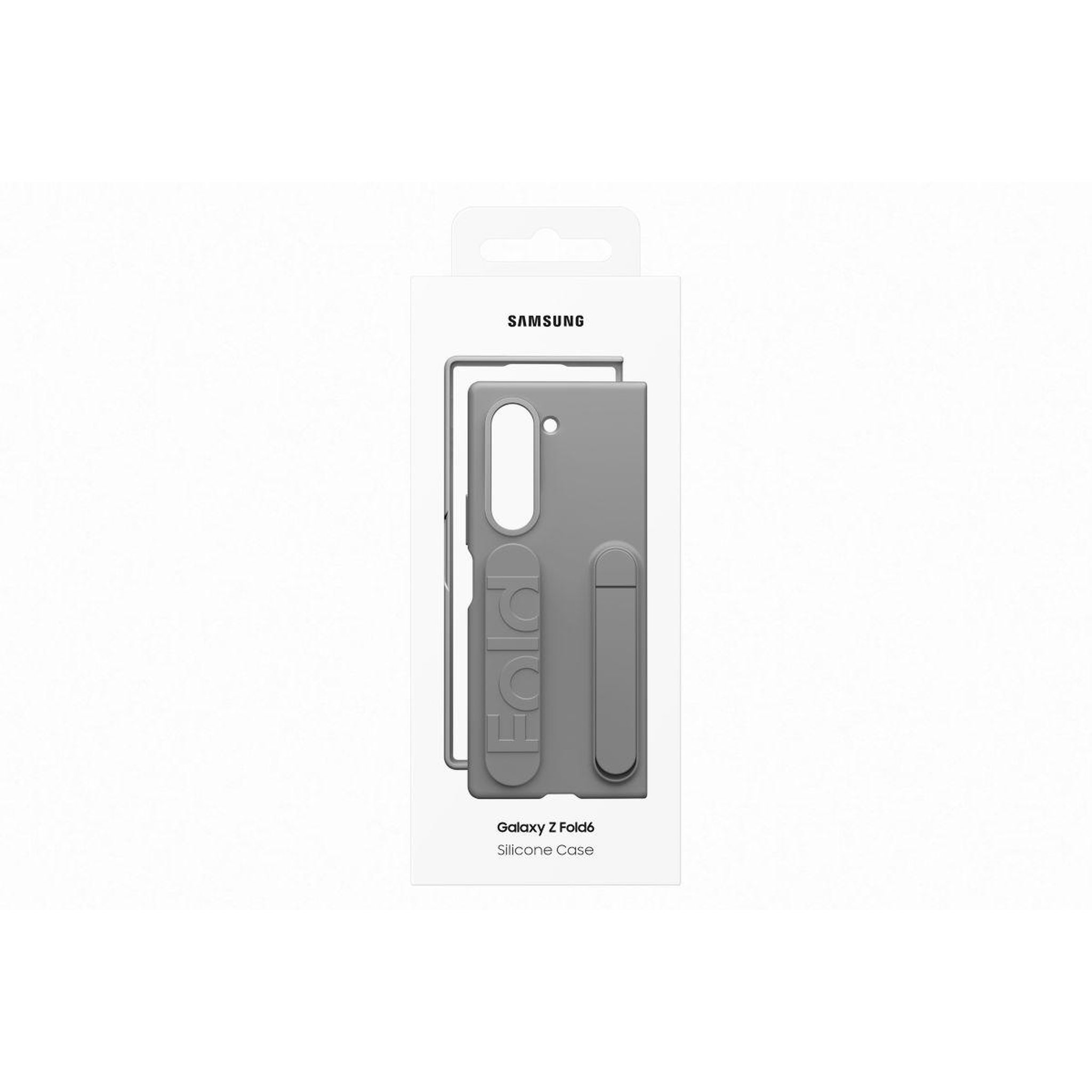 Voir la diapositive 5 : Samsung Coque z fold6 gris stand avec lanière