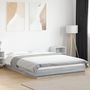 Voir la diapositive 2 : VIDAXL Cadre de lit et lumieres LED sans matelas sonoma gris 140x190cm