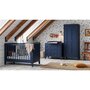VOX Chambre complète lit évolutif 70x140 commode à langer et armoire 1 porte Milenne - Bleu