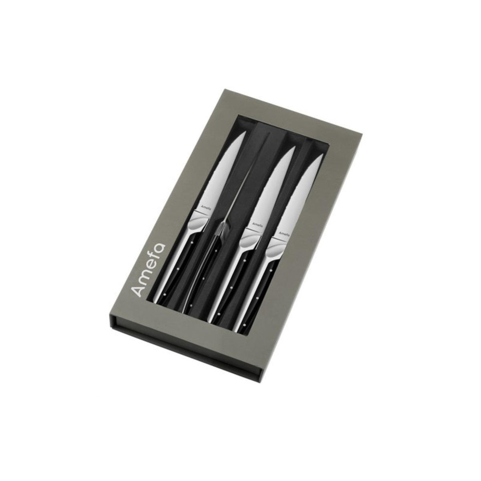 Voir la diapositive 2 : Amefa Coffret de 4 couteaux à steak - 2540AAMB02BR4