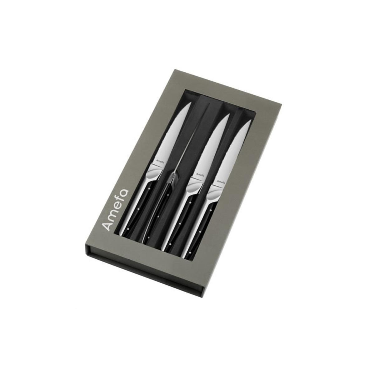 Amefa Coffret de 4 couteaux à steak - 2540AAMB02BR4