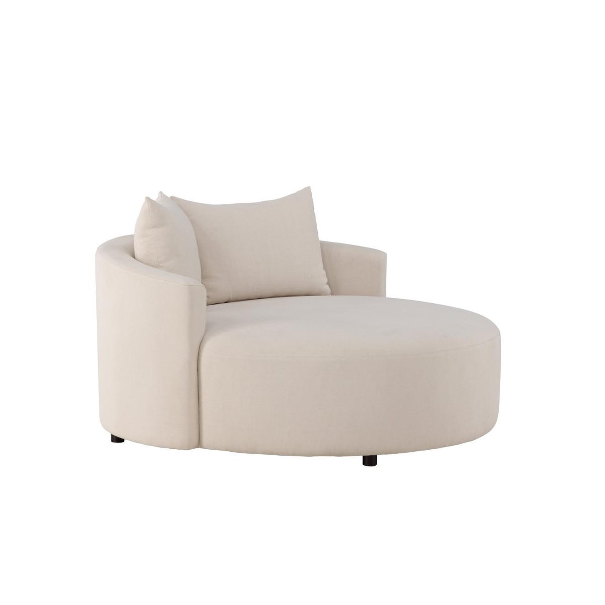 Voir la diapositive 4 : Paris Prix Canapé Rond 2 Places  Kelso  150cm Beige