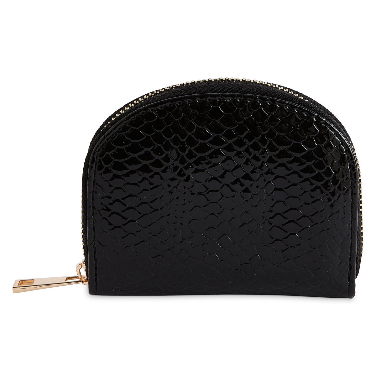 IN EXTENSO Porte-monnaie demie lune noir femme