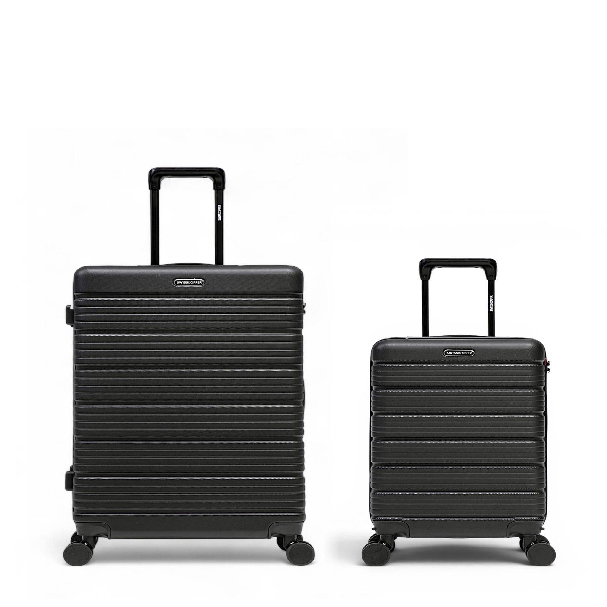 SWISS KOPPER Lot de 2 Valises Rigides Grand Format et Cabine LUGANO