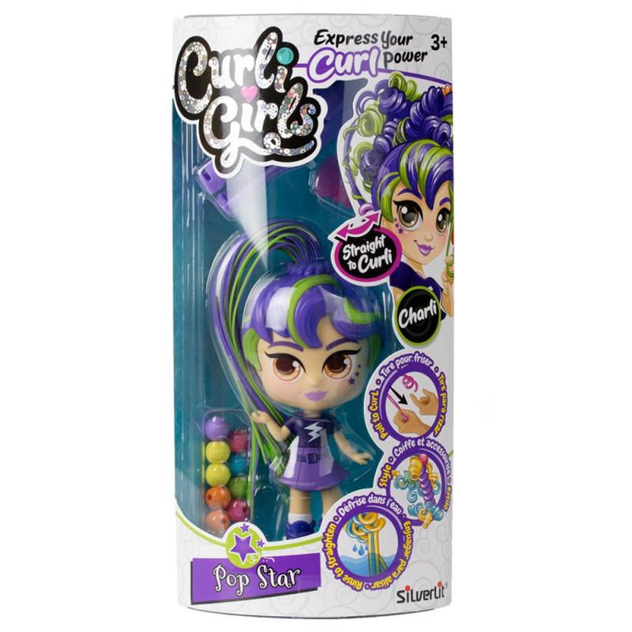 Voir la diapositive 2 : SILVERLIT Silverlit Curli Girls Single - Pop Star Charli
