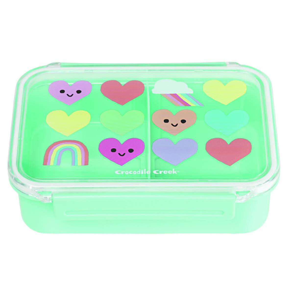 CROCODILE CREEK Bento - Coeur et Arc-en-ciel