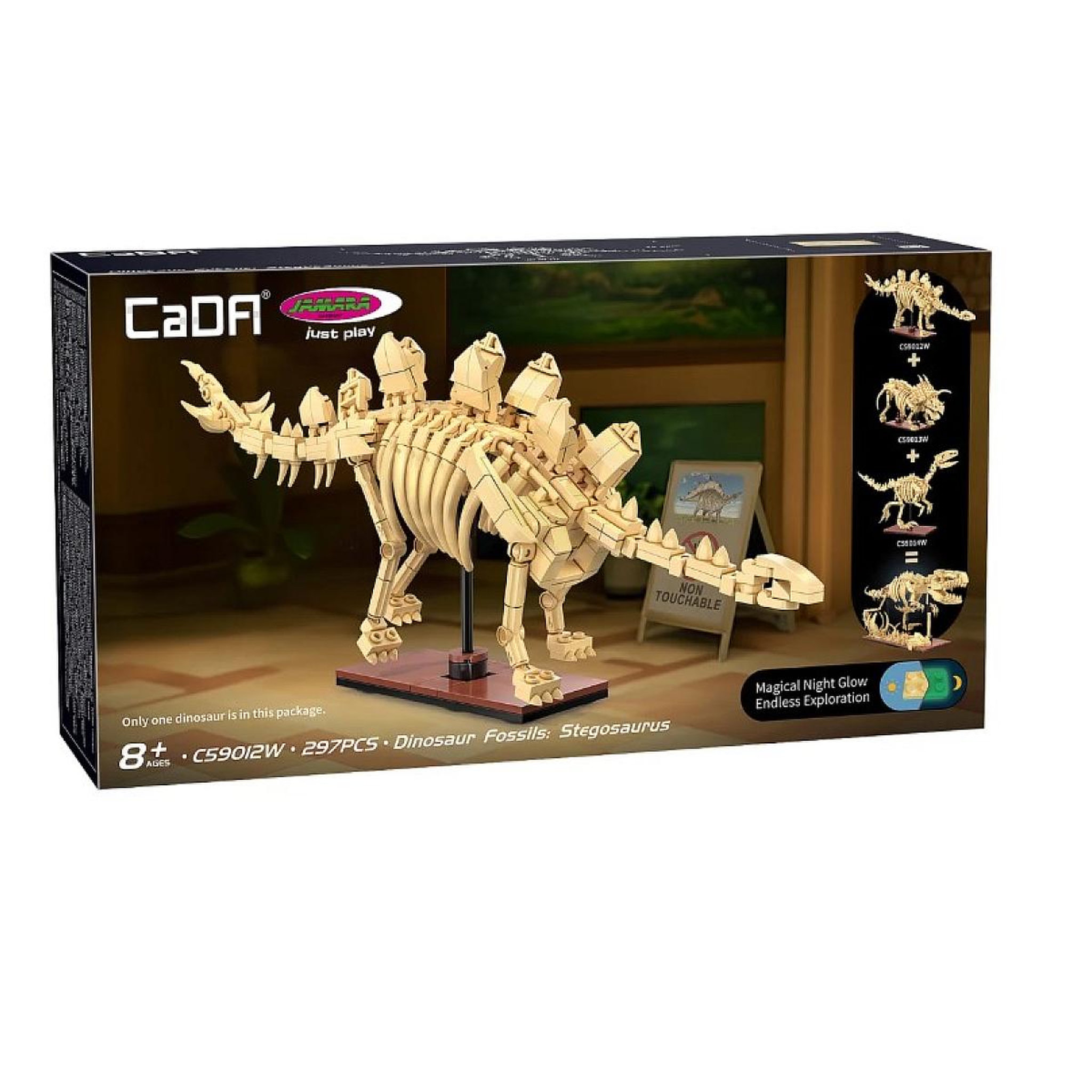 Voir la diapositive 3 : Jamara CaDA Fossile dinosaure Stégosaure Bricks