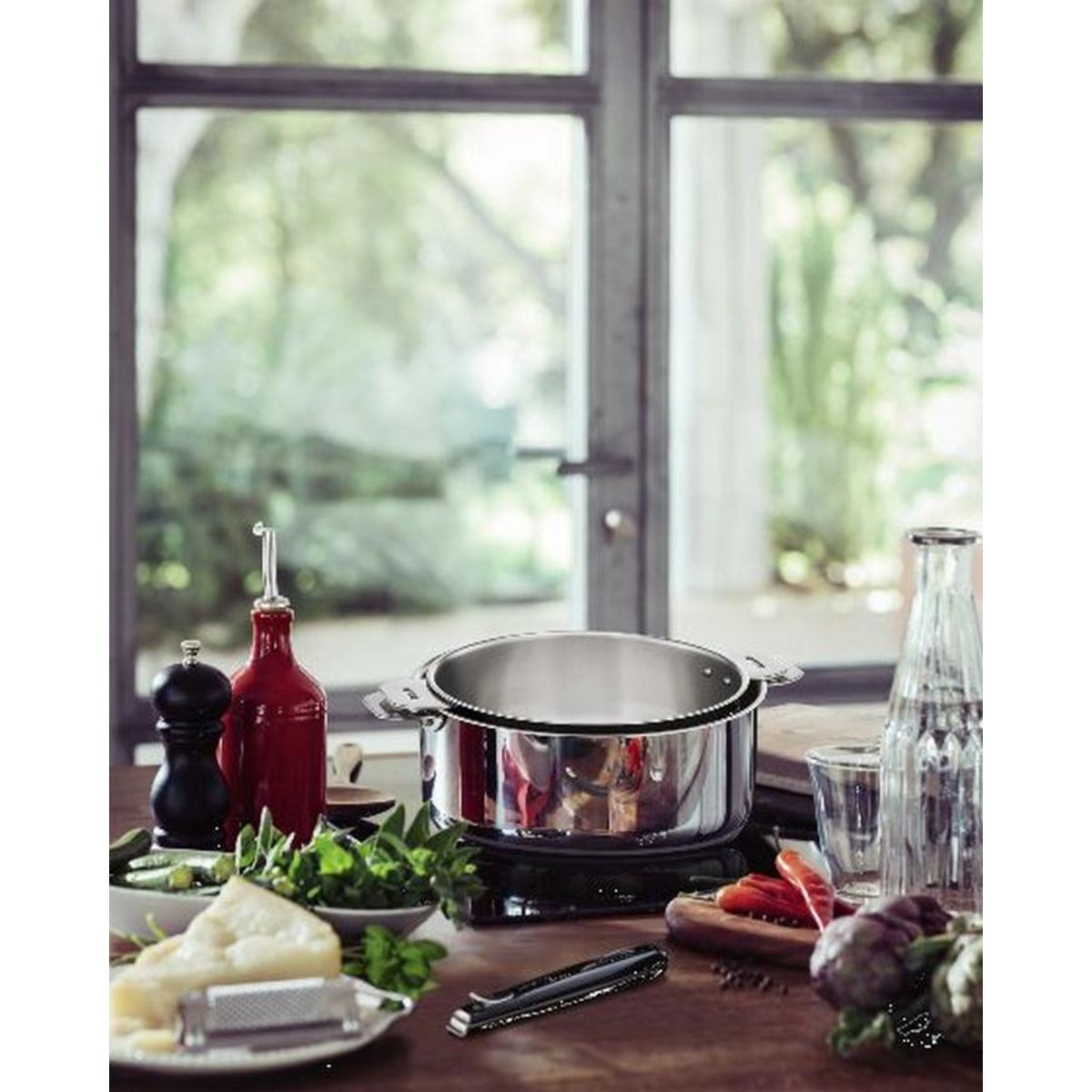 Lagostina Série de 3 casseroles inox 16/18/20cm + poignée - 012132600004