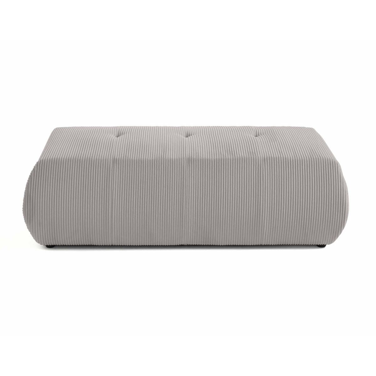 LISA DESIGN Onyx - pouf d'appoint - en velours côtelé