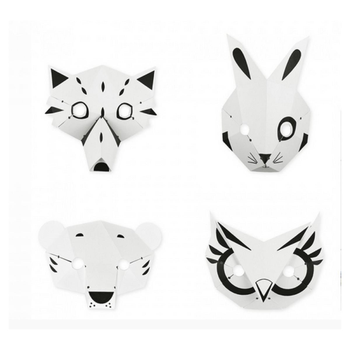 PIROUETTE CACAHOUETE Kit creatif masques de la foret -