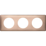 Legrand Celiane plaque 3 postes copper cuivre