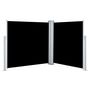 Voir la diapositive 2 : VIDAXL Auvent lateral retractable Noir 120 x 600 cm