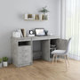 Voir la diapositive 3 : VIDAXL Bureau Gris beton 140x50x76 cm Bois d'ingenierie
